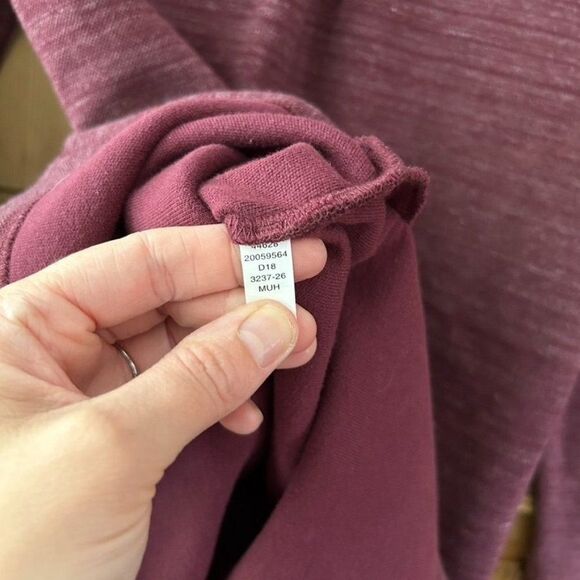 Womens Duluth Trading Company XS Red Purple Deux More Crewneck Tunic Top Sweater - Picture 7 of 8